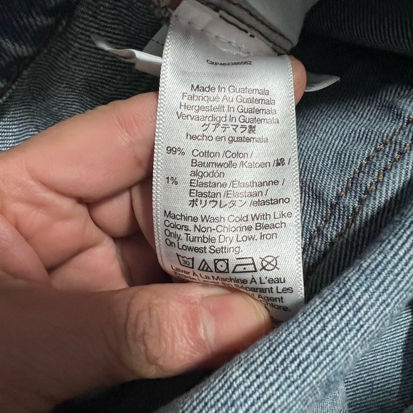 MADEWELL the perfect vintage straight vintage Blue Distressed Jeans 31 - Picture 4 of 12